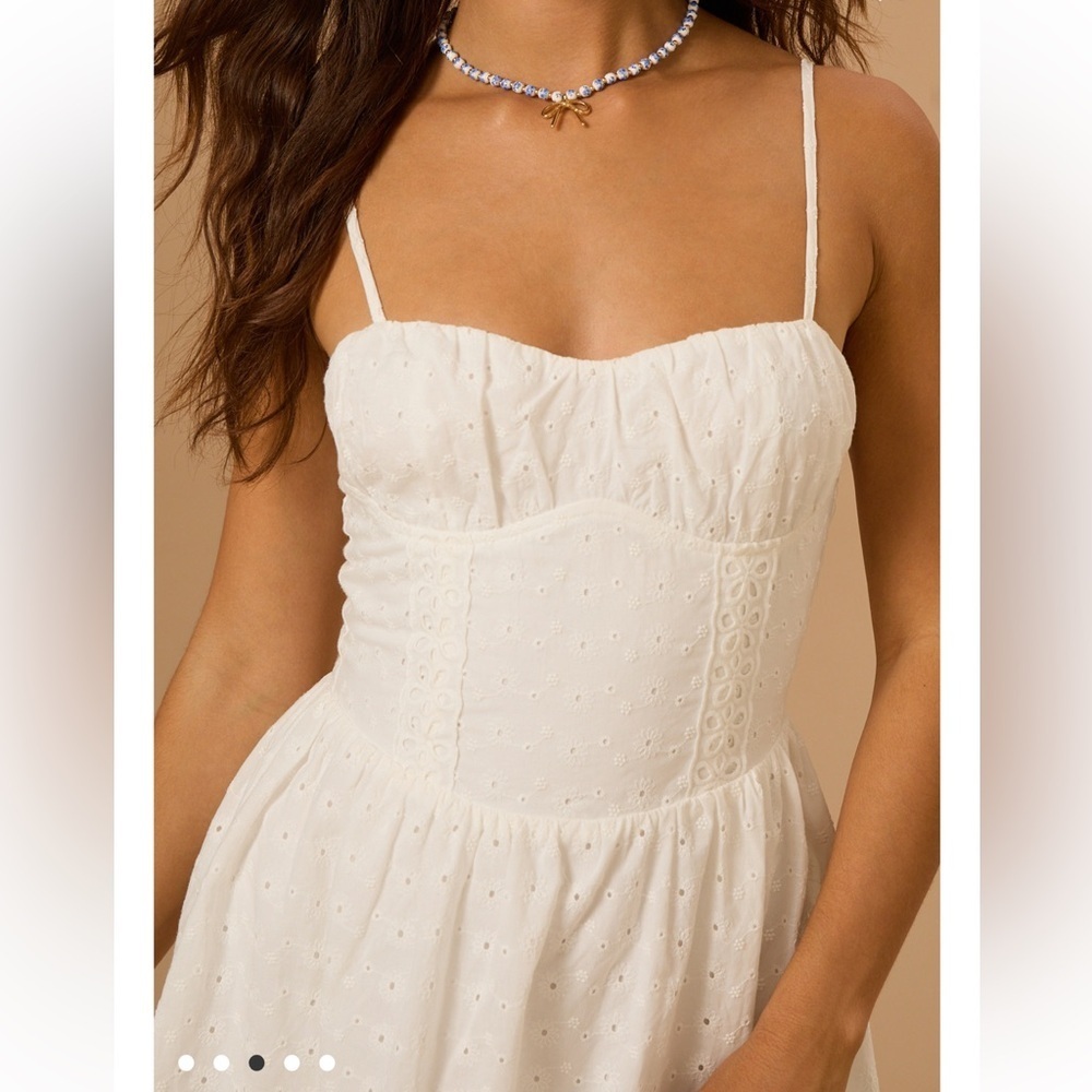 New with tags Altar’d State Ophelia Eyelet Mini Dress - Picture 3 of 5